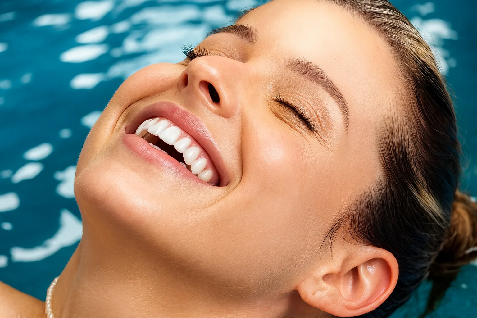 Paciente relajada durante un tratamiento dental