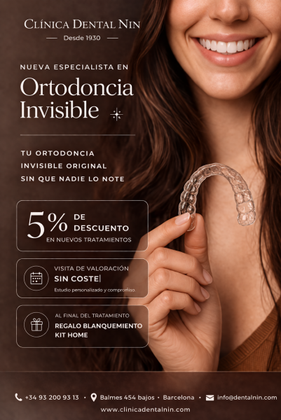 Promoción de ortodoncia invisible en Clínica Dental Nin