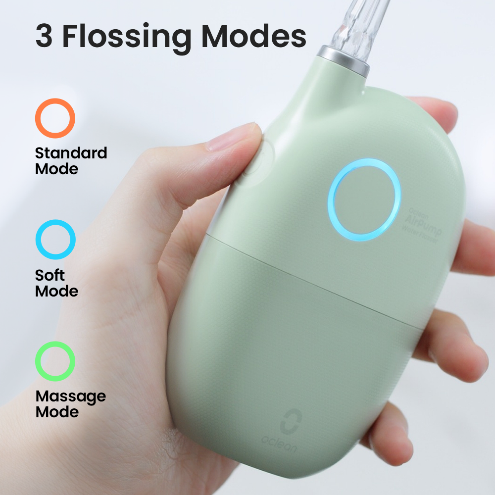 Oclean AirPump A10 con sus tres modos de irrigación