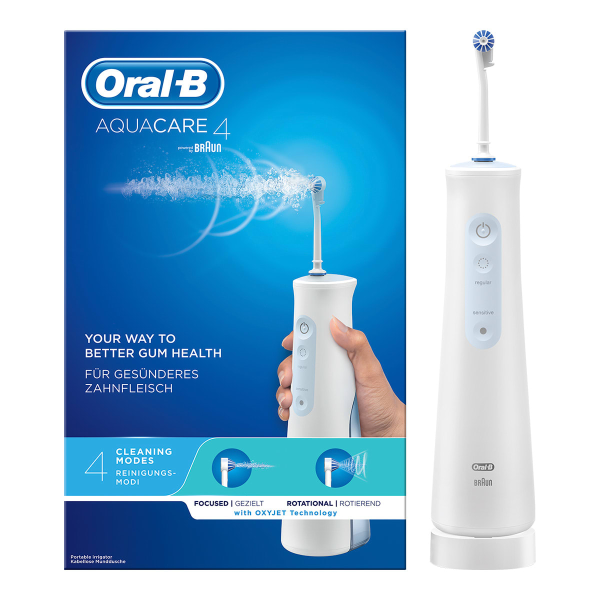 Oral-B AquaCare 4 con caja y base de carga