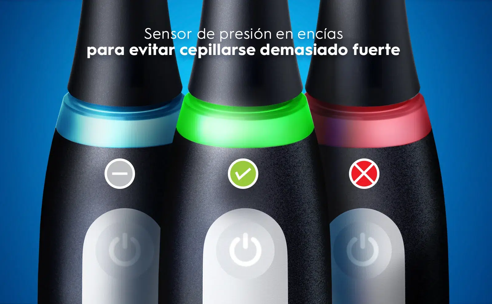 Oral-B iO 3 con sensor de presión visible