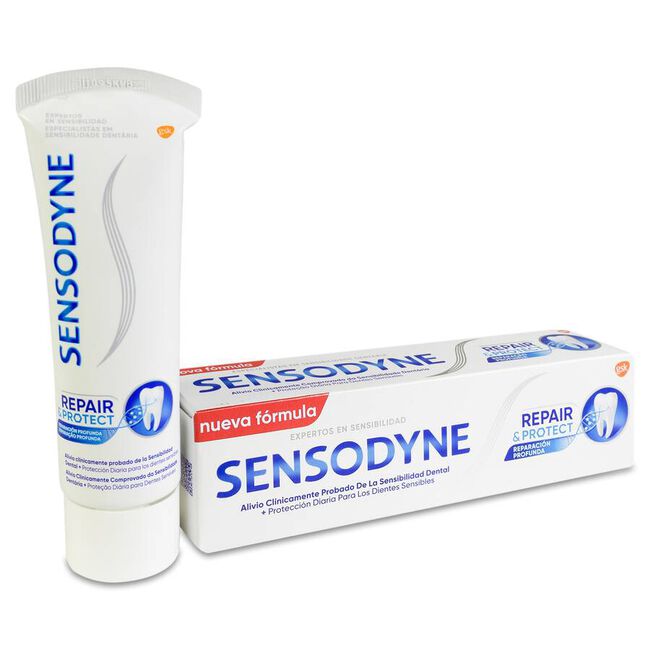 Sensodyne Repair & Protect, fotografía frontal del dentífrico