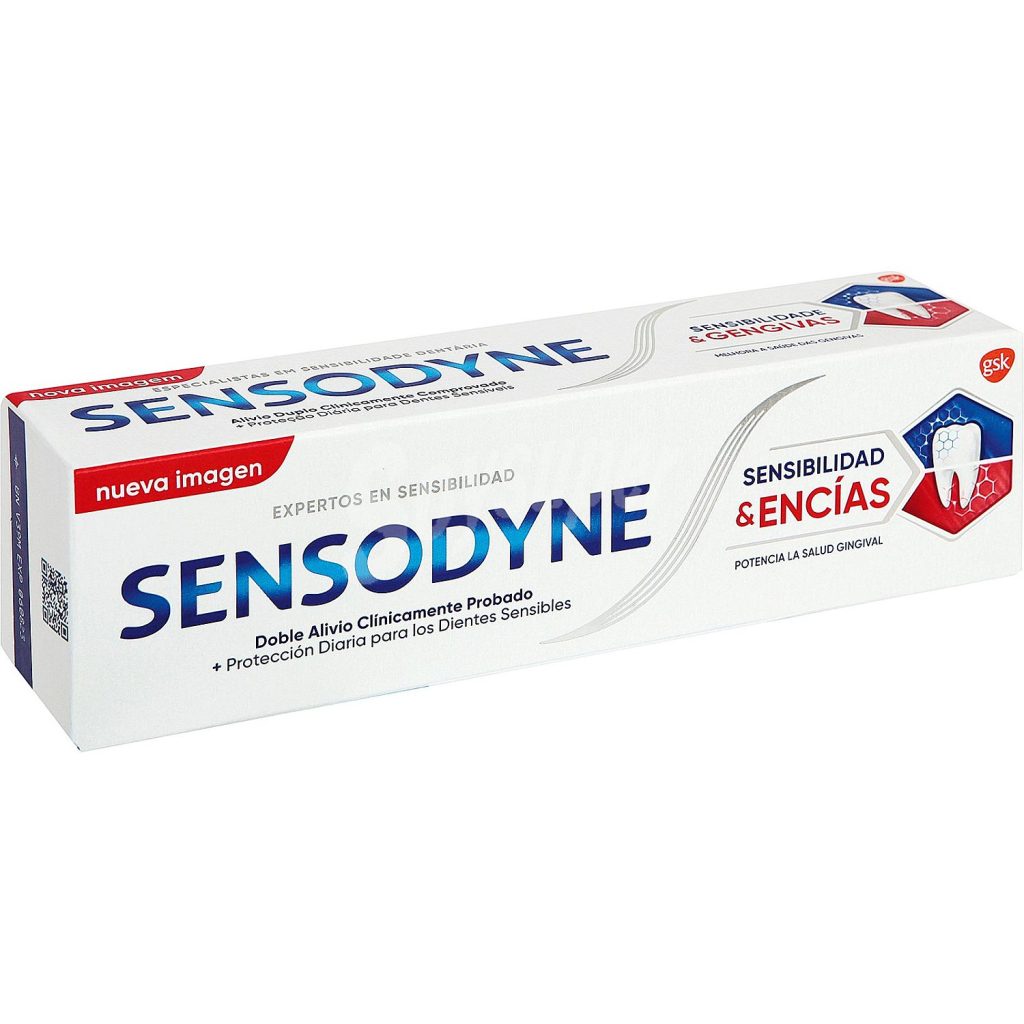Sensodyne Sensibilidad y Encías 75 ml · Fotografía de la caja comercial