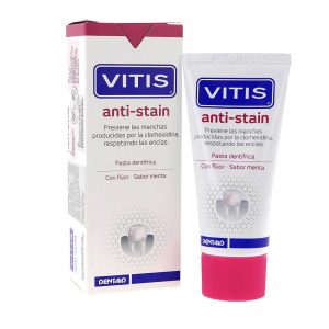 VITIS anti-stain pasta dentífrica 50 ml con caja y tubo