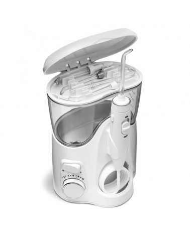 Tapa abierta y depósito del Waterpik Ultra Plus