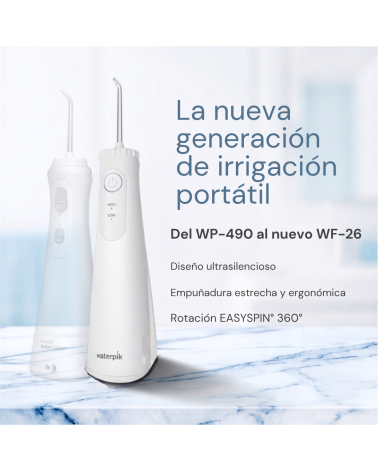 Comparación visual de WP-490 y WF-26 de Waterpik