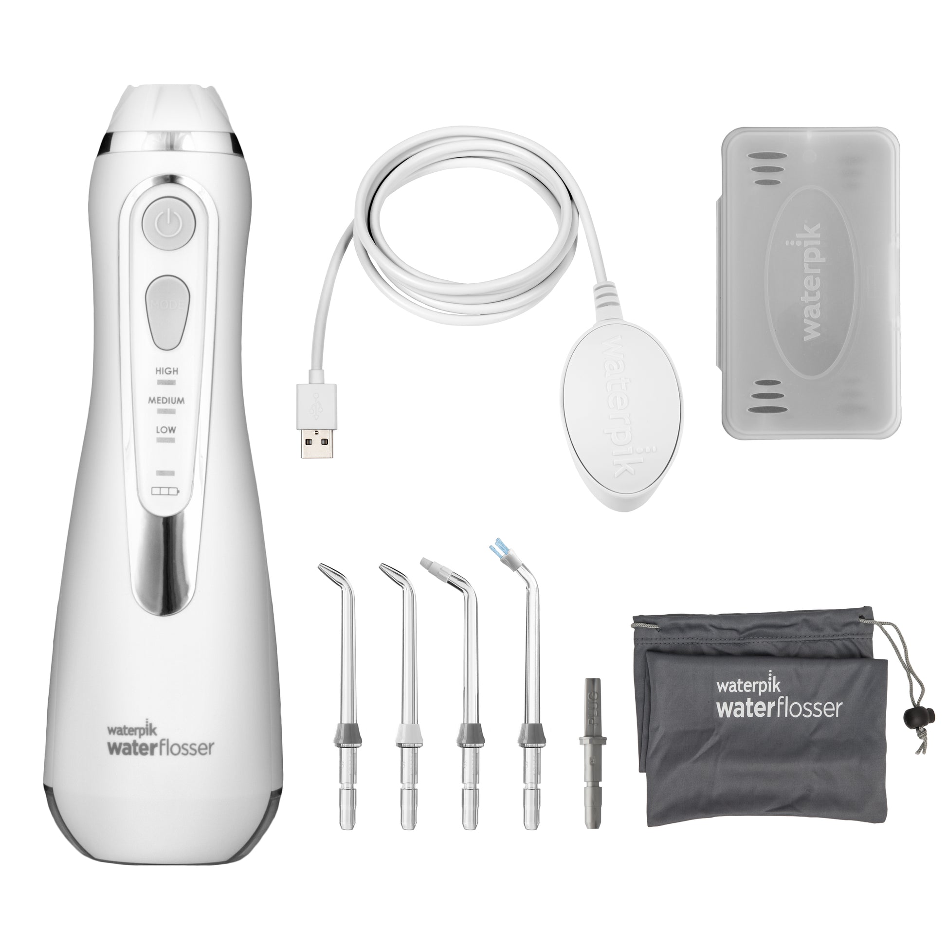 Waterpik WP-580 con cargador, puntas y accesorios