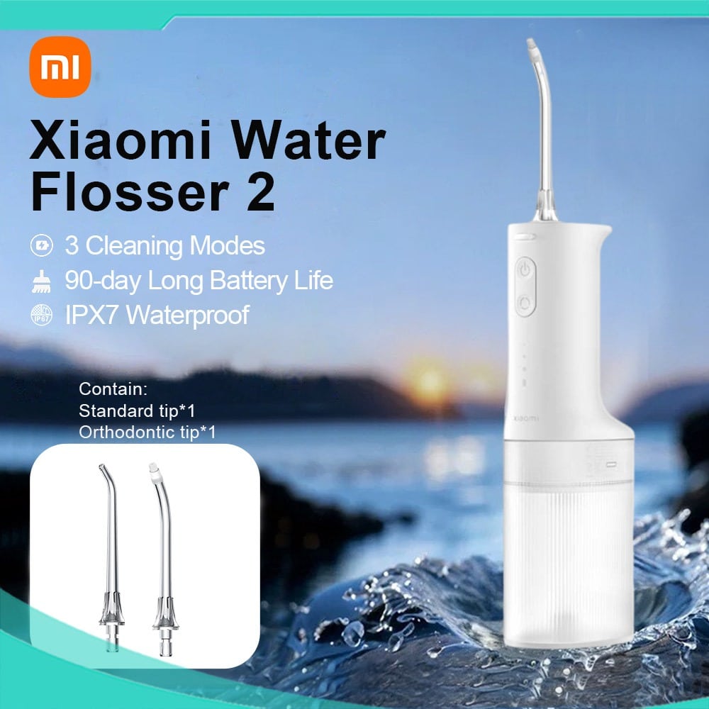 Xiaomi Water Flosser 2 con boquilla estándar y de ortodoncia